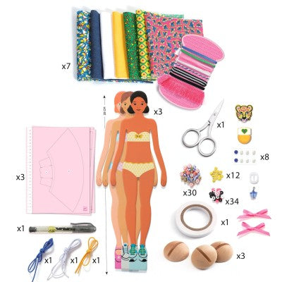 Coffret mode sans couture Wax by Magali Attiogbé – Djeco