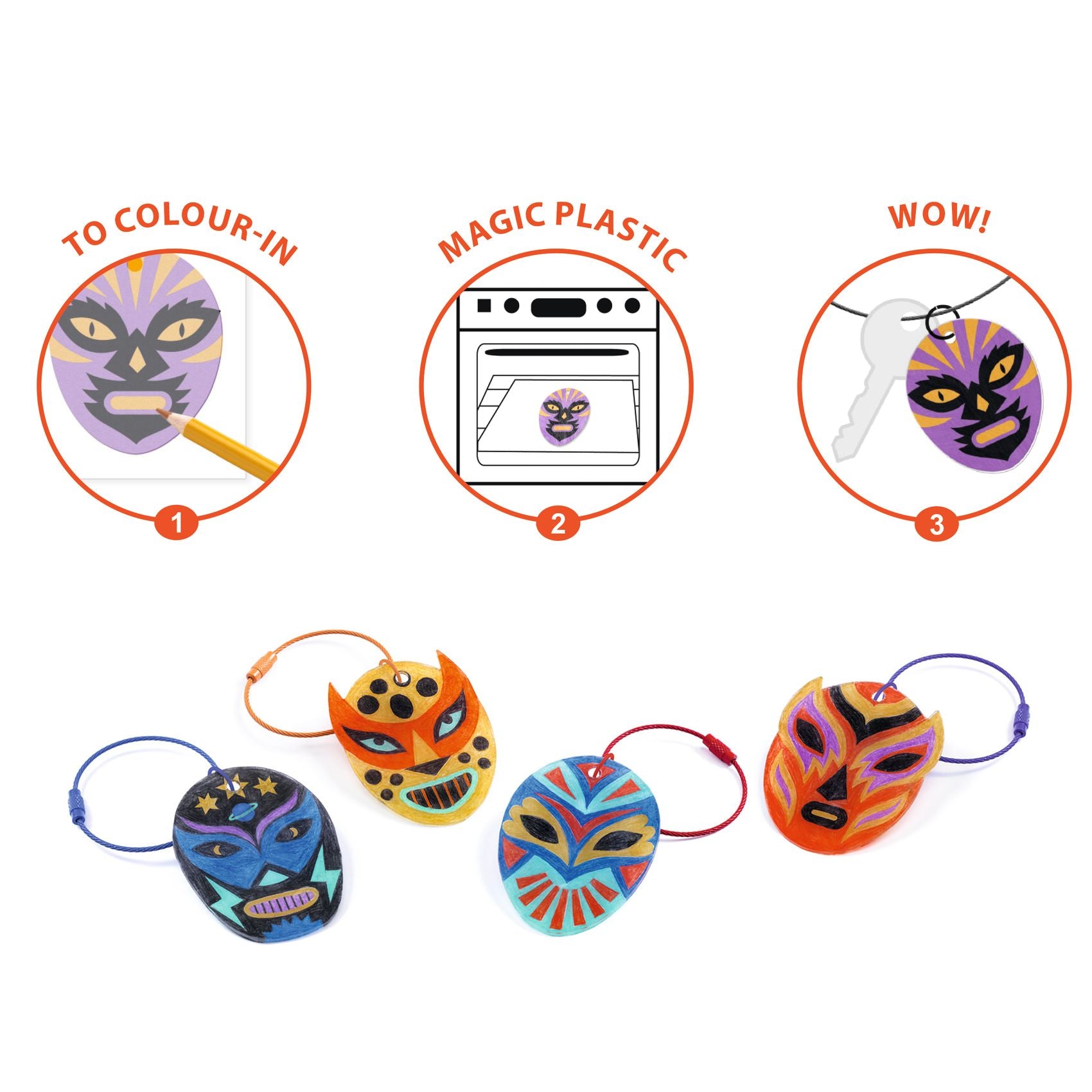 Plastic fou - Porte-clefs catcheurs