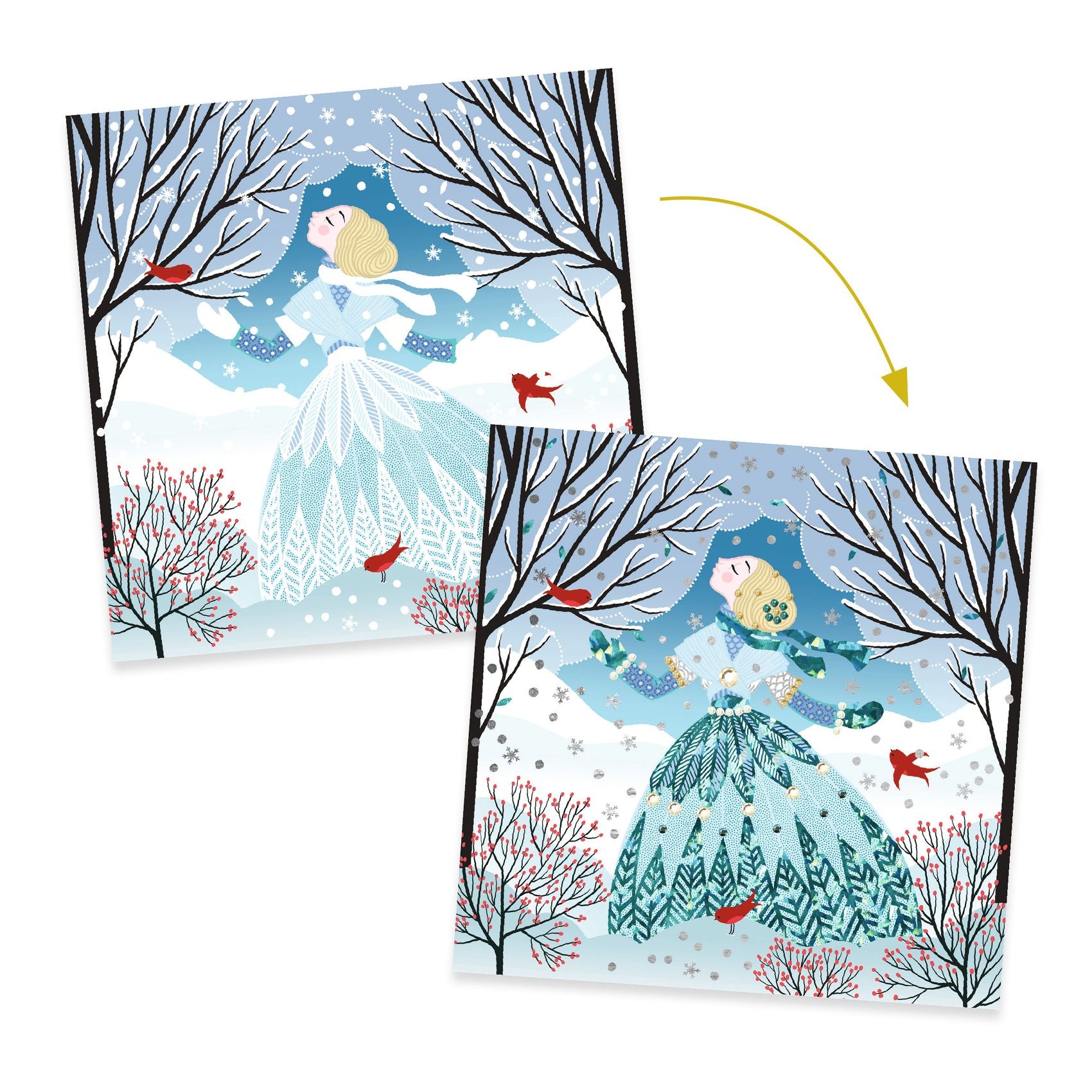 Kit créatif Métal & Strass – Des robes couleur du temps – Djeco
