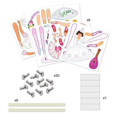 Pantins à colorier Tutus – Djeco
