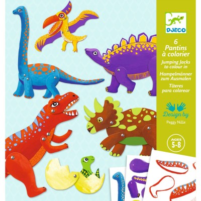 Pantins à colorier Dinos – Djeco
