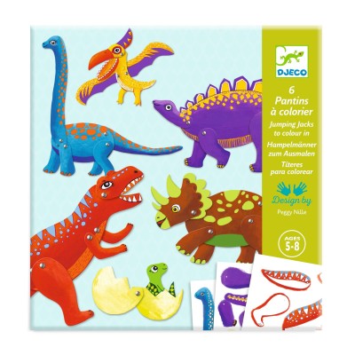 Pantins à colorier Dinos – Djeco