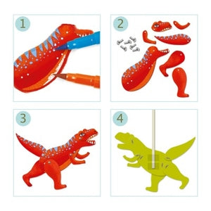 Pantins à colorier Dinos – Djeco
