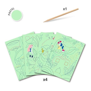 Cartes à gratter - Jardin fabuleux