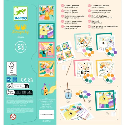 Cartes à peindre Jardin Féérique – Djeco