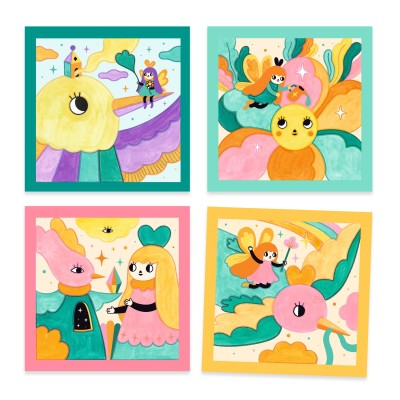 Cartes à peindre Jardin Féérique – Djeco