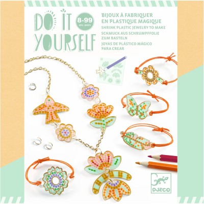 Bijoux en plastique magique Plume et Lotus – Djeco