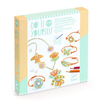 Bijoux en plastique magique Plume et Lotus – Djeco