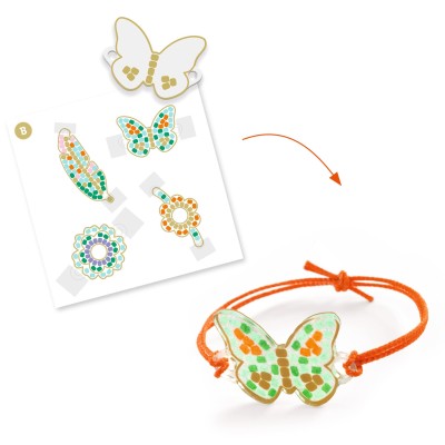 Bijoux en plastique magique Plume et Lotus – Djeco