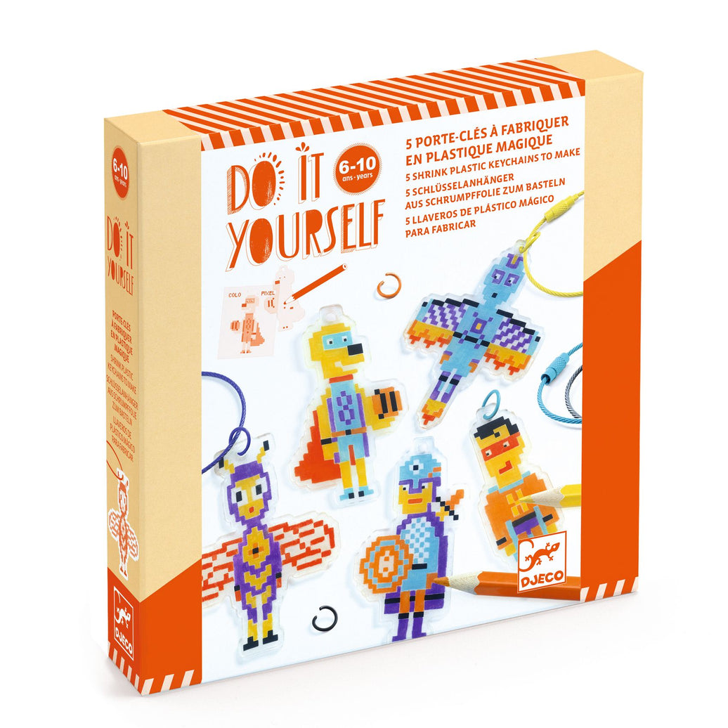 5 portes clés à fabriquer en plastique magique