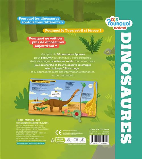Dis Pourquoi animé – Les Dinosaures | Livre enfant 3-6 ans