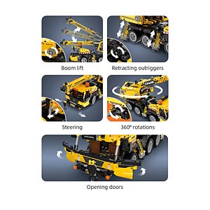 Camion-grue mobile à construire – 658 pièces - CaDA