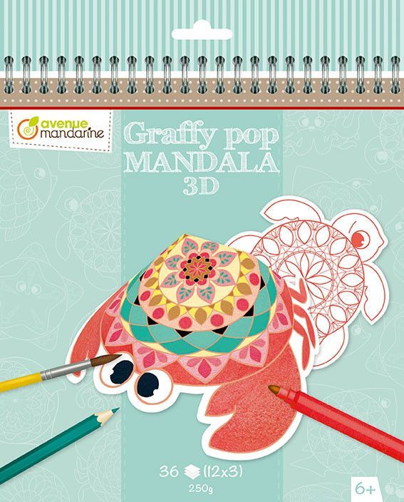 Graffy Pop Mandala 3D, Animaux marins