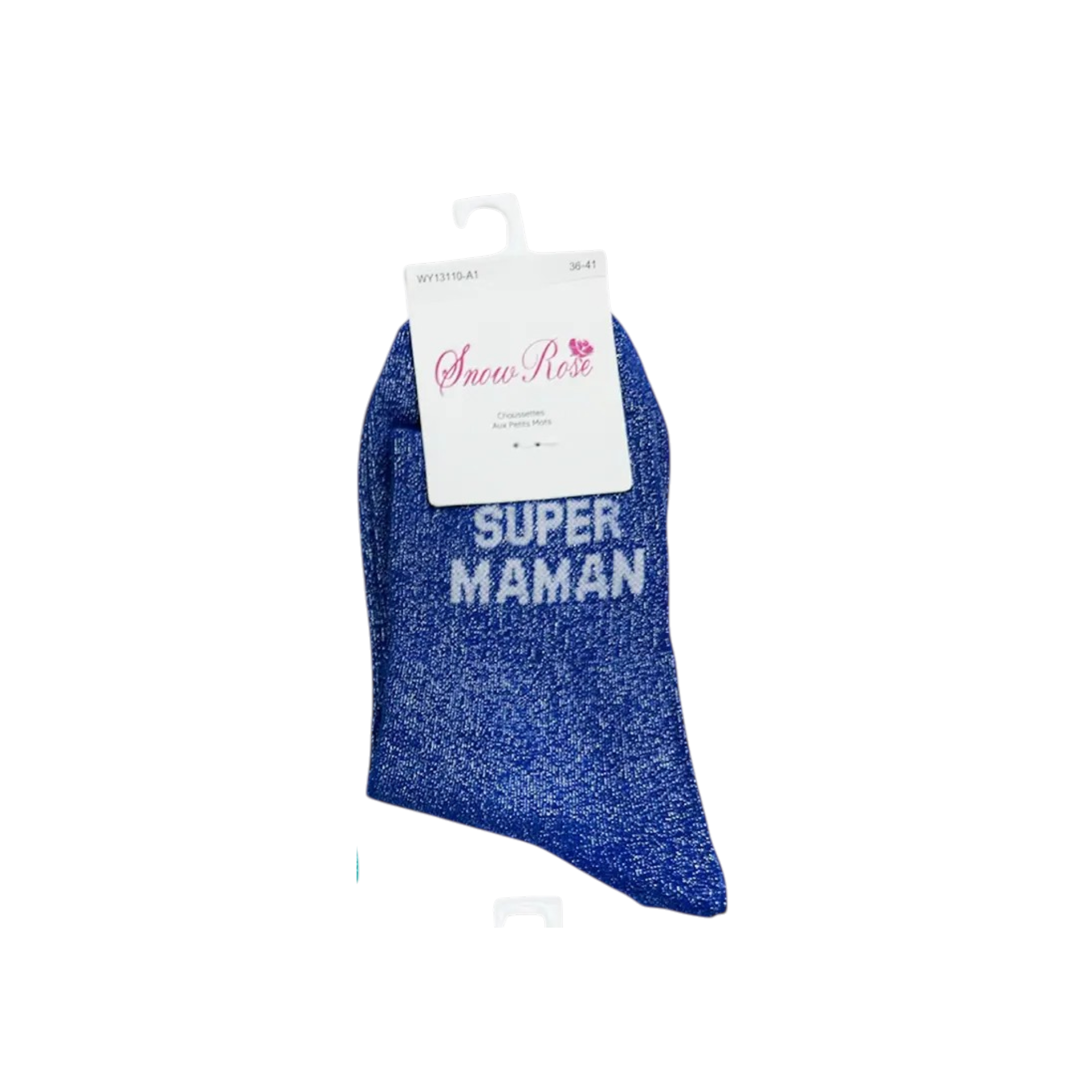 Chaussettes à paillettes – Super maman