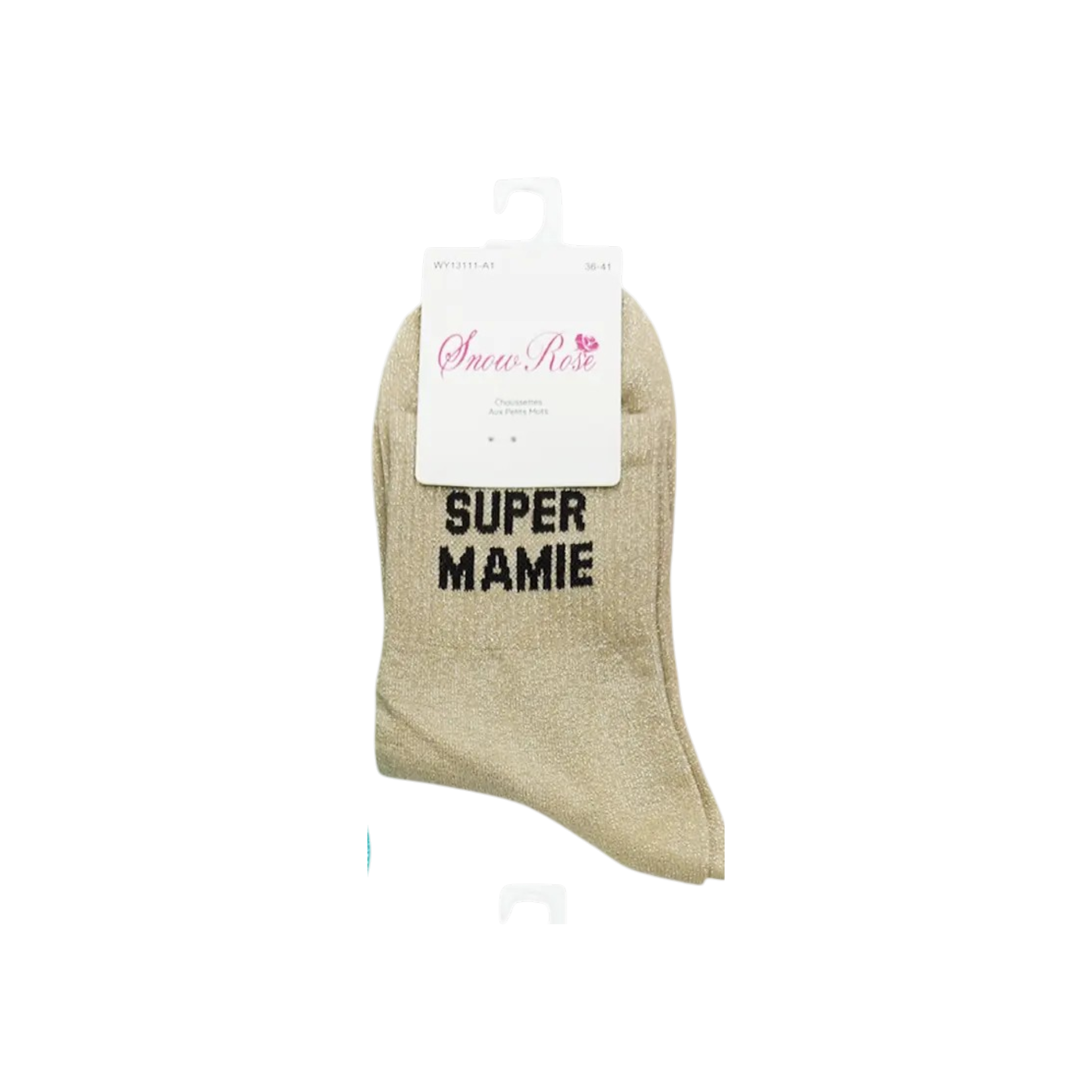 Chaussettes à paillettes – Super Mamie