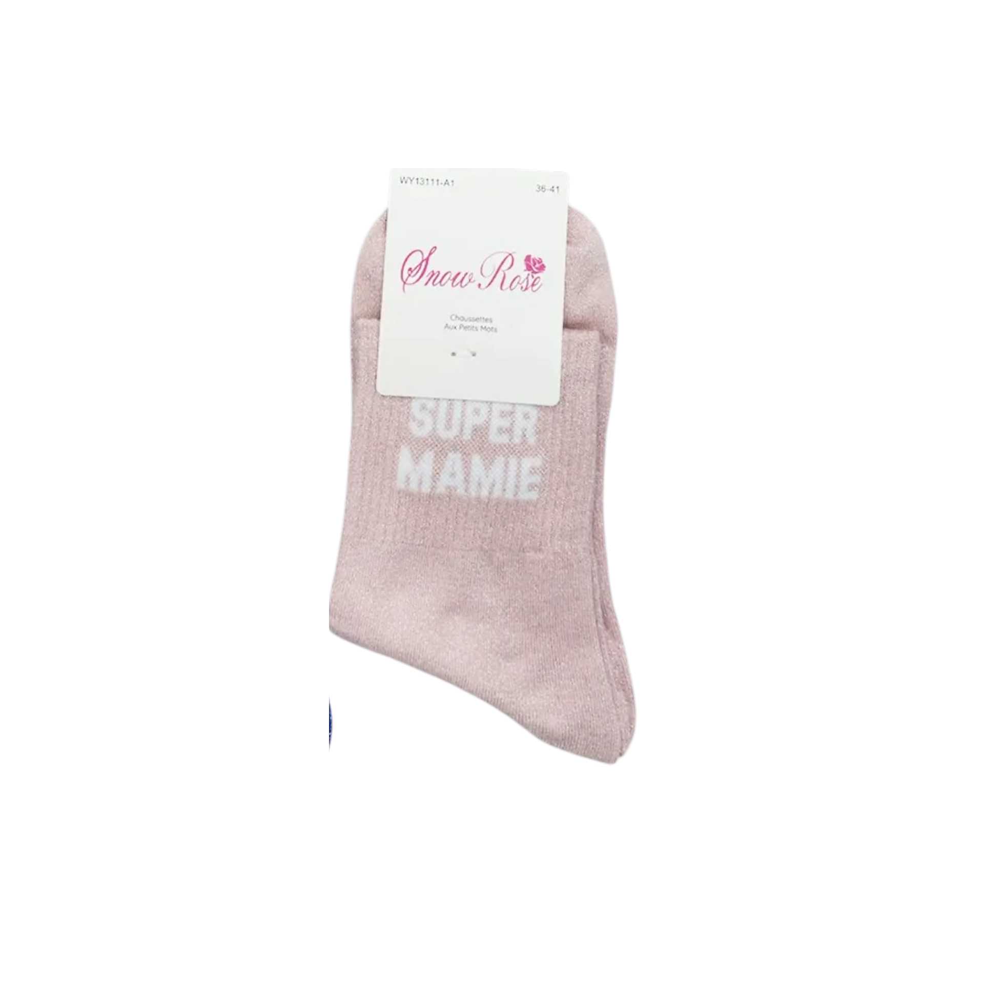 Chaussettes à paillettes – Super Mamie