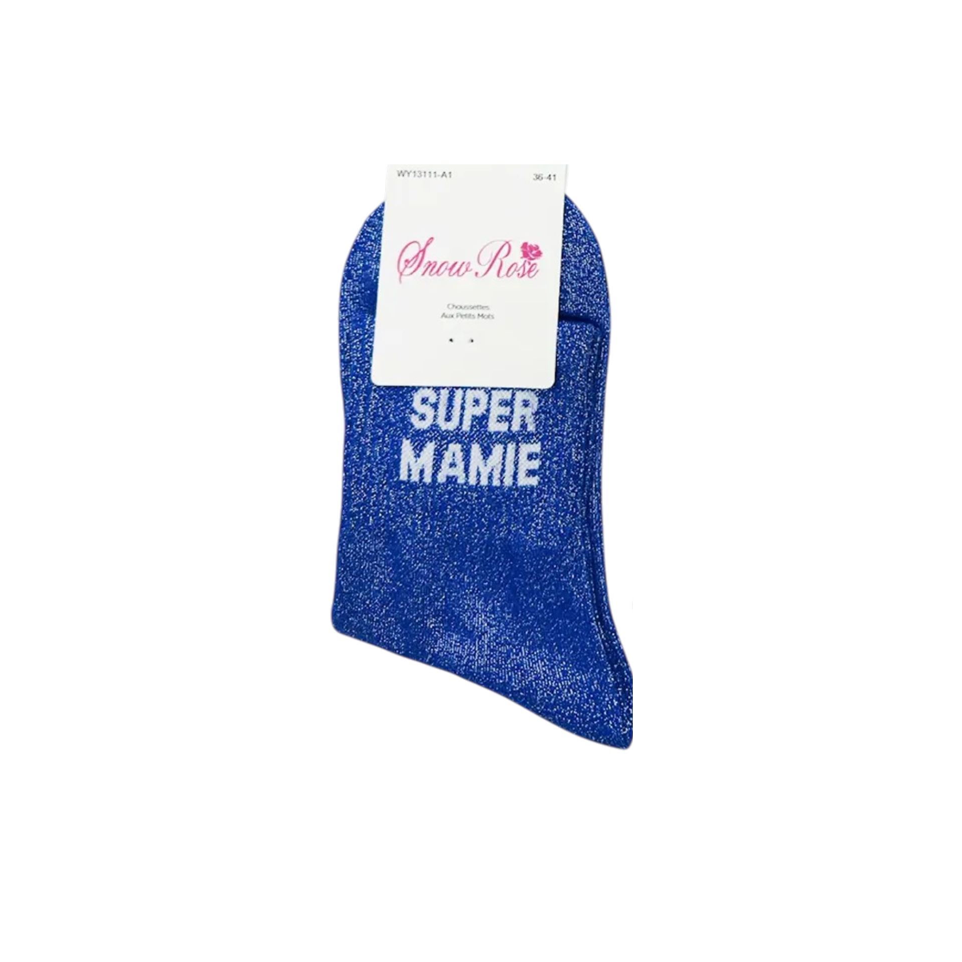 Chaussettes à paillettes – Super Mamie