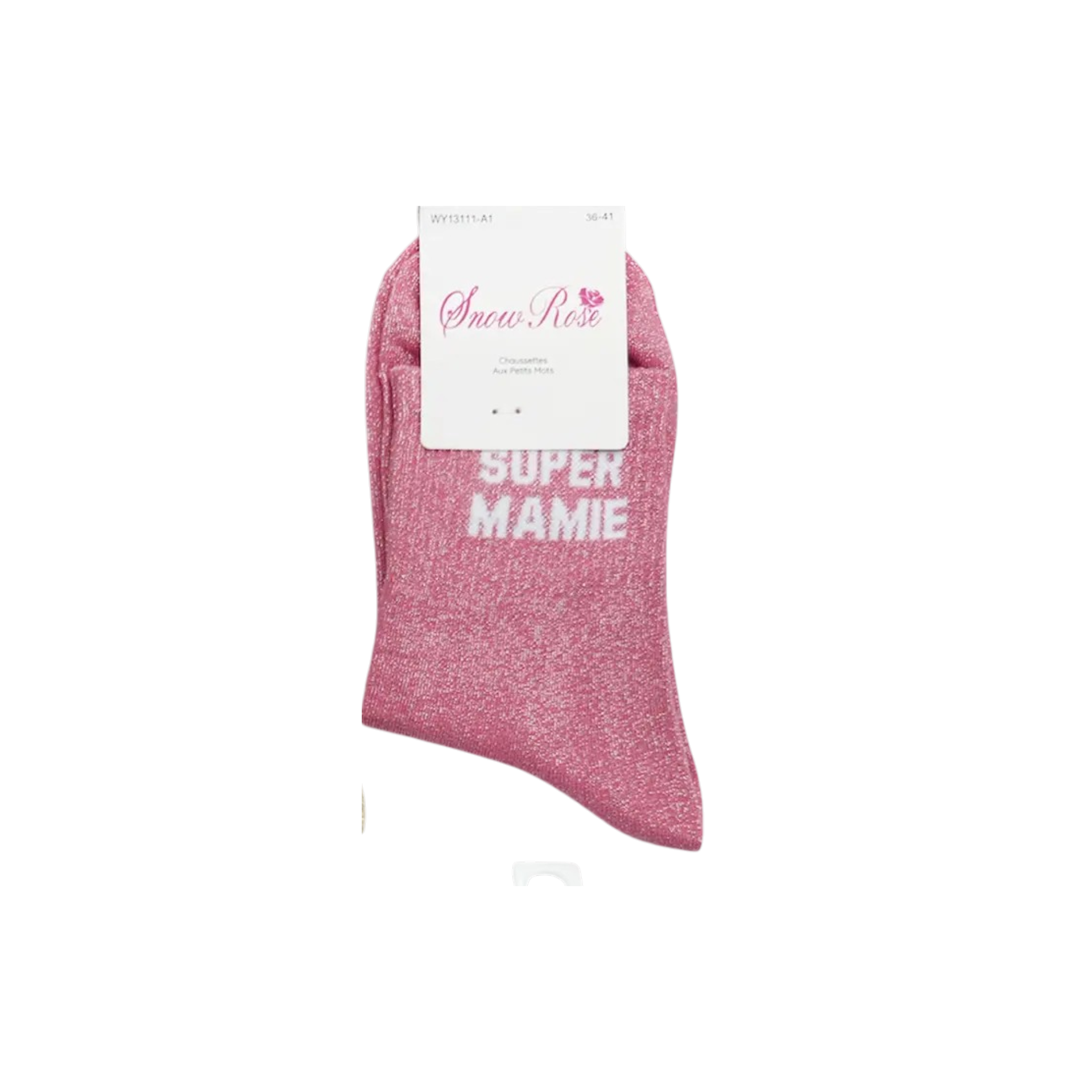 Chaussettes à paillettes – Super Mamie