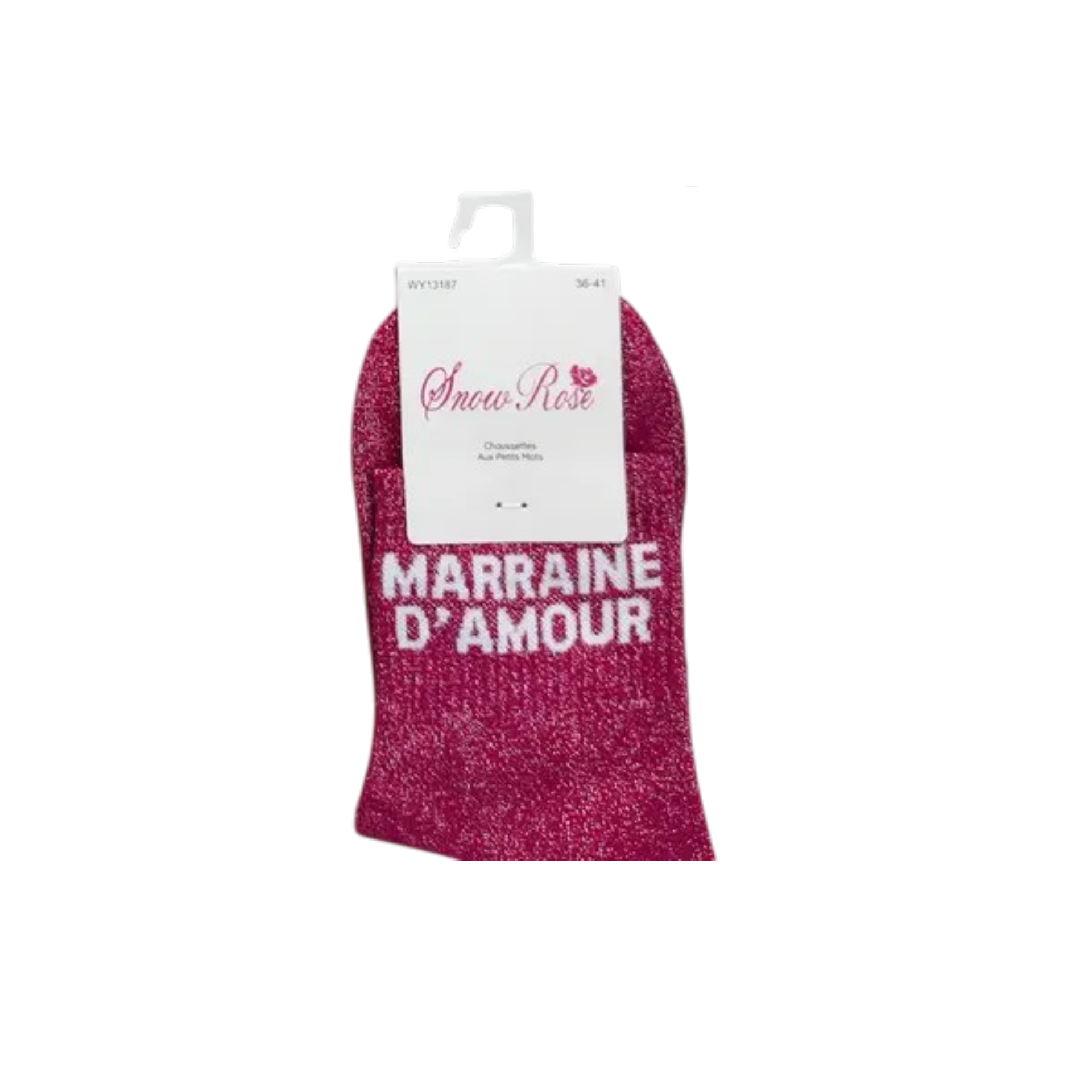 Chaussettes à paillettes – Marraine d'amour