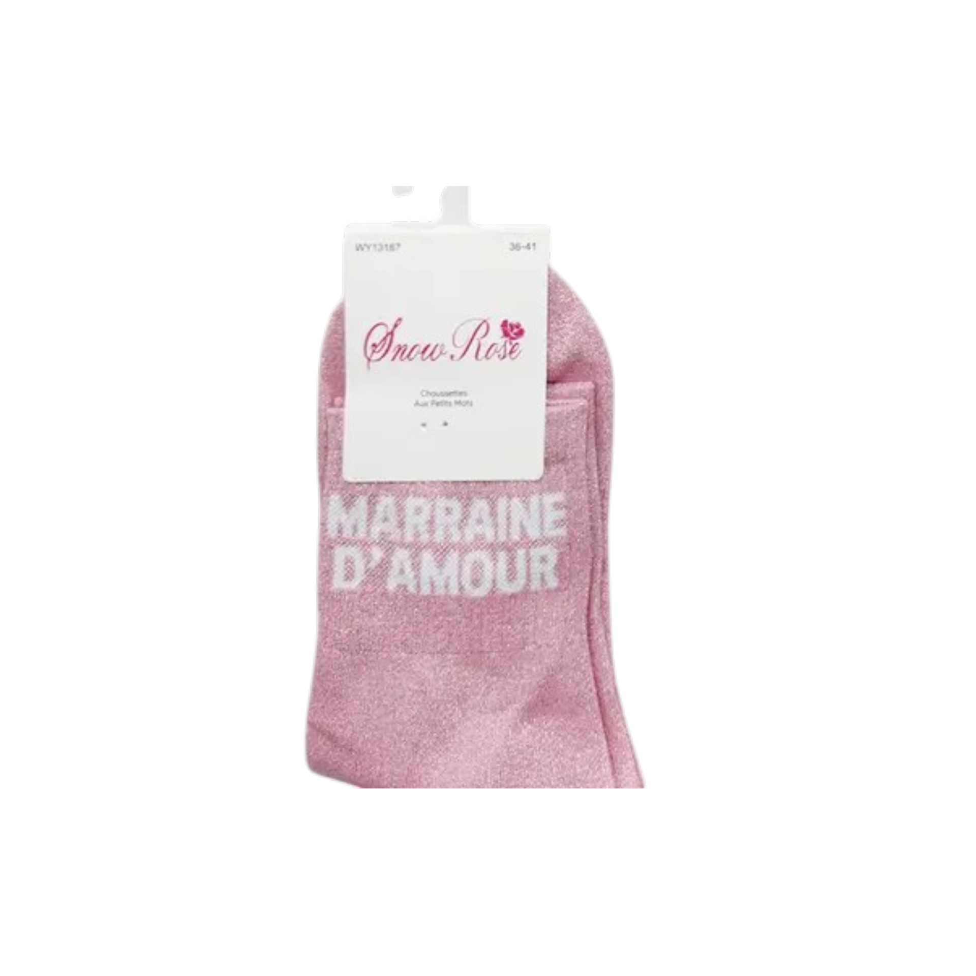 Chaussettes à paillettes – Marraine d'amour