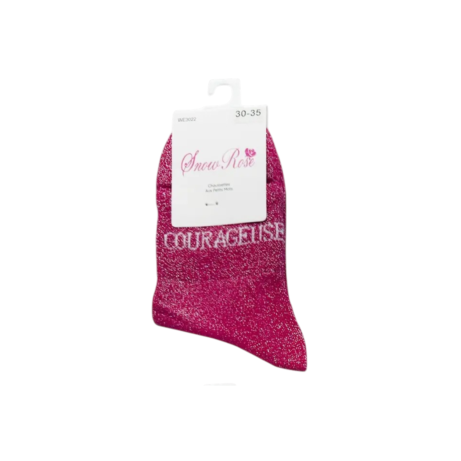 Chaussettes à paillettes – Courageuse