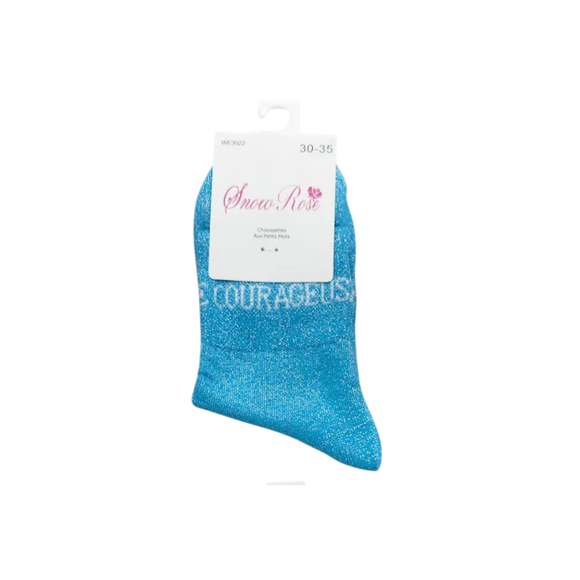 Chaussettes à paillettes – Courageuse