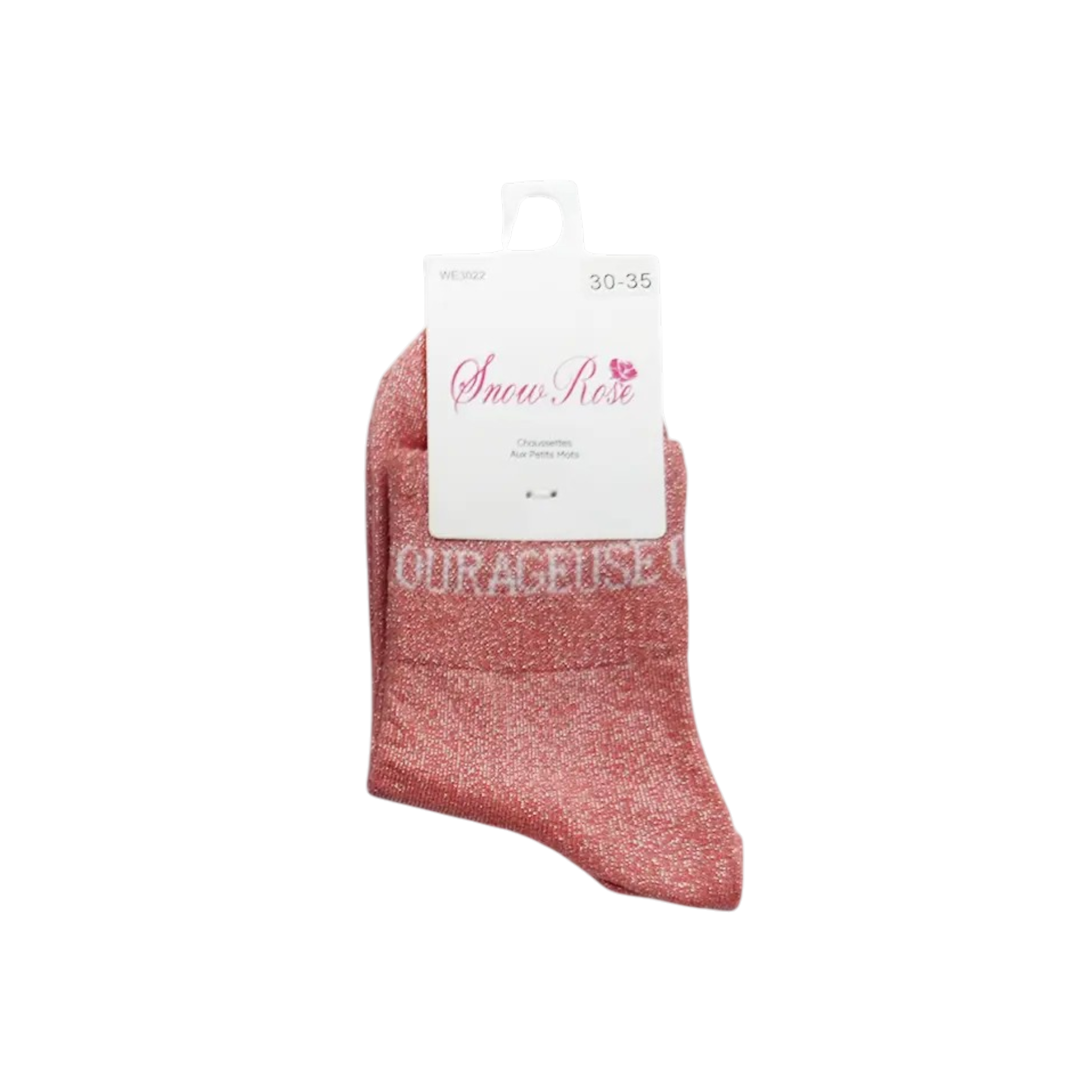 Chaussettes à paillettes – Courageuse