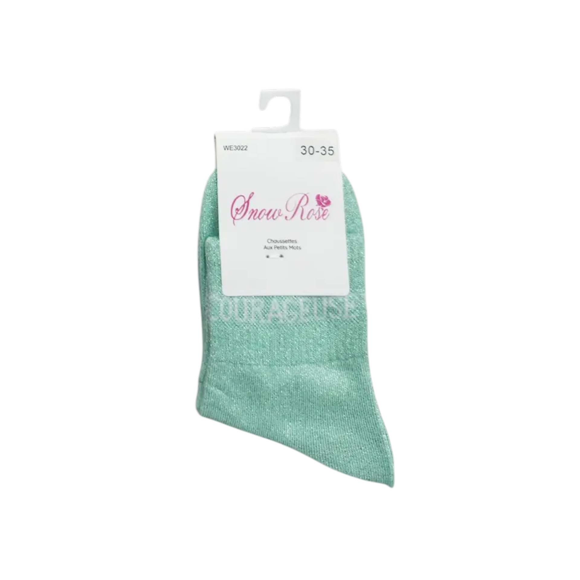 Chaussettes à paillettes – Courageuse