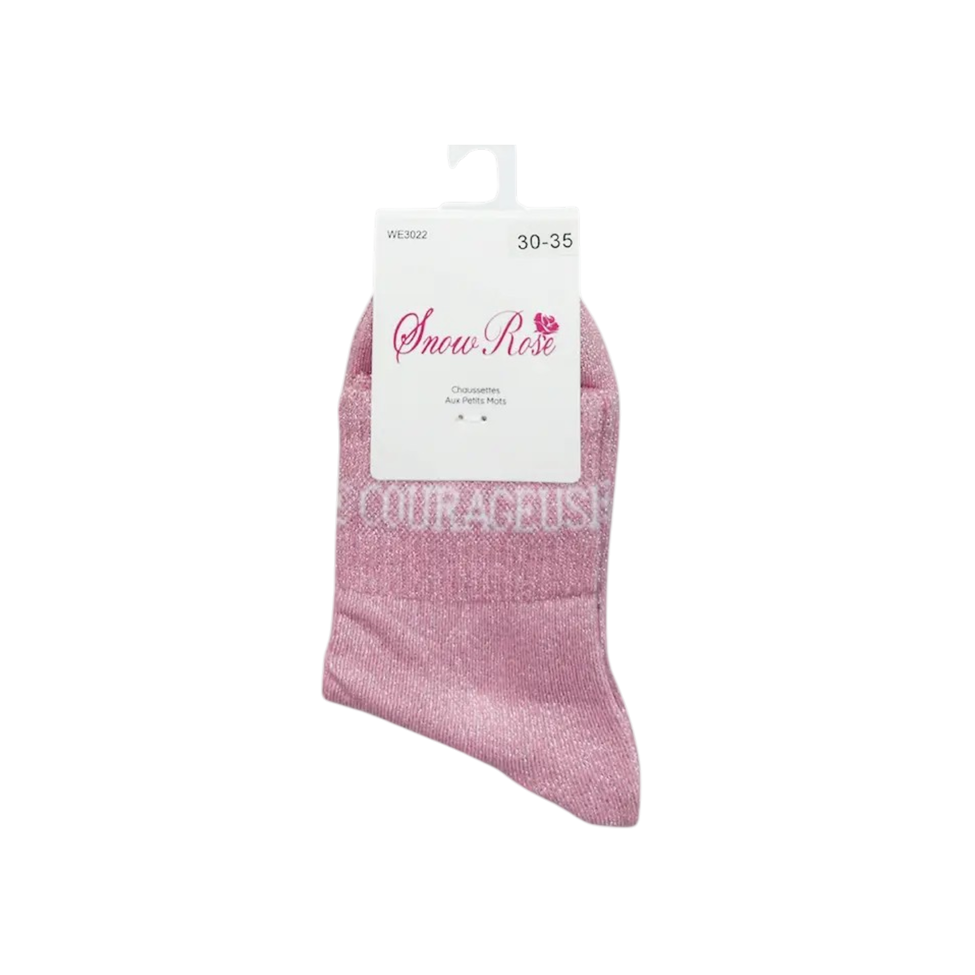 Chaussettes à paillettes – Courageuse