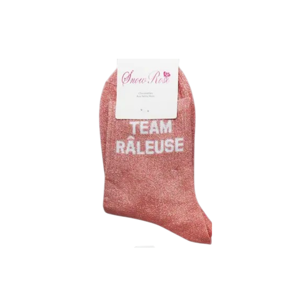 Chaussettes à paillettes – Team Râleuse