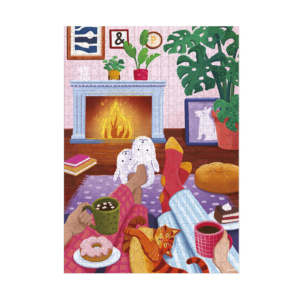 Puzzle soirée au coin du feu - 500pièces