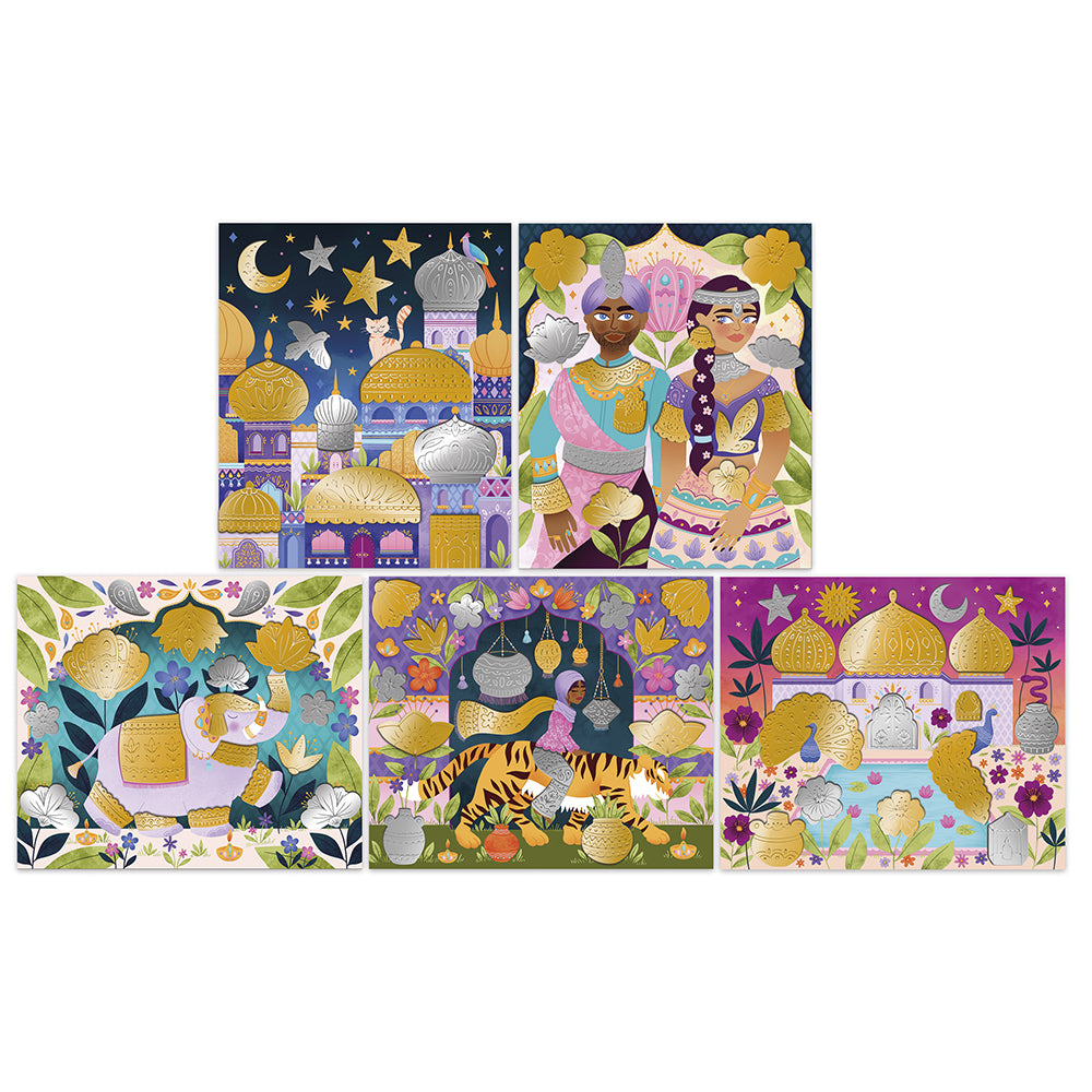 Stickers métal à repousser bollywwod