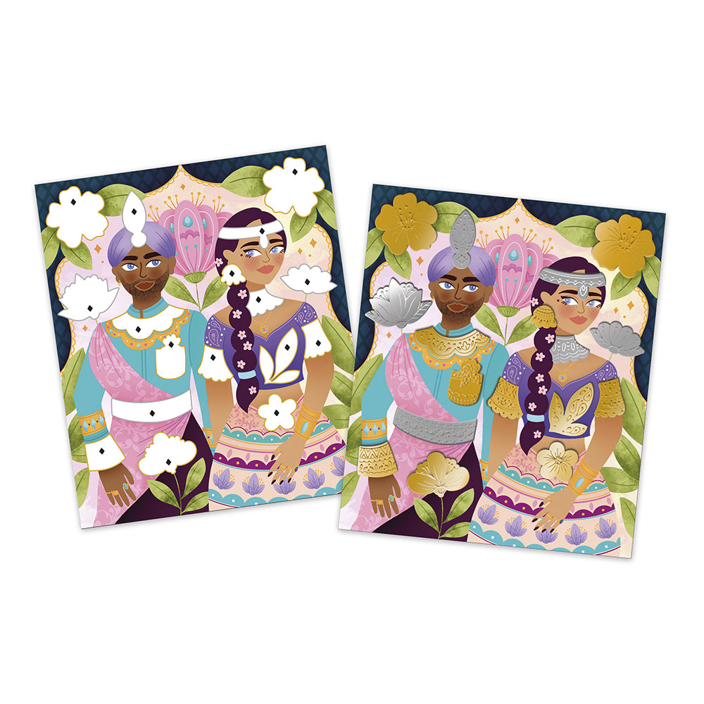 Stickers métal à repousser bollywwod