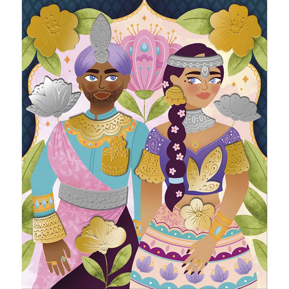 Stickers métal à repousser bollywwod