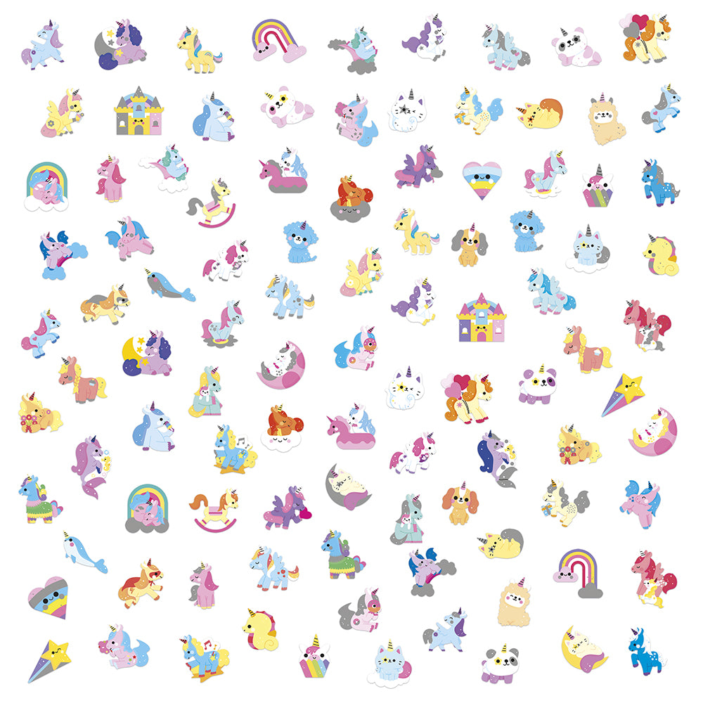 100 stickers - Licornes