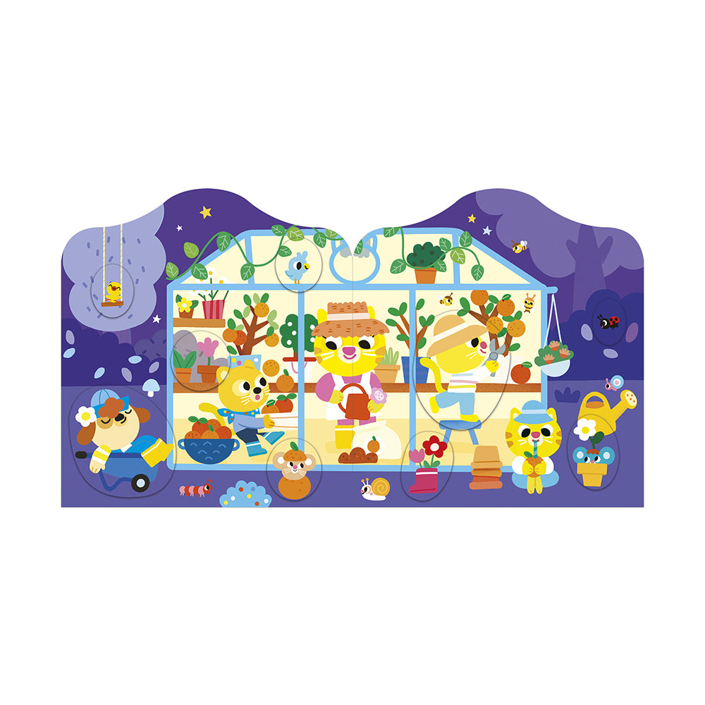 Cahier de stickers et décors le jardin