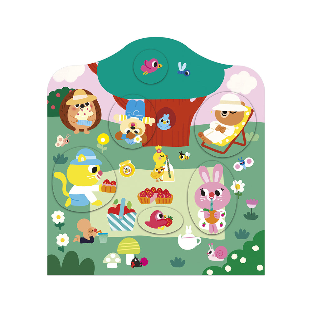 Cahier de stickers et décors le jardin