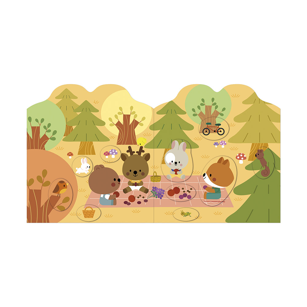 Cahier de stickers et décors la forêt