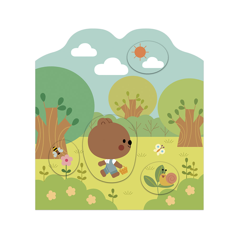 Cahier de stickers et décors la forêt