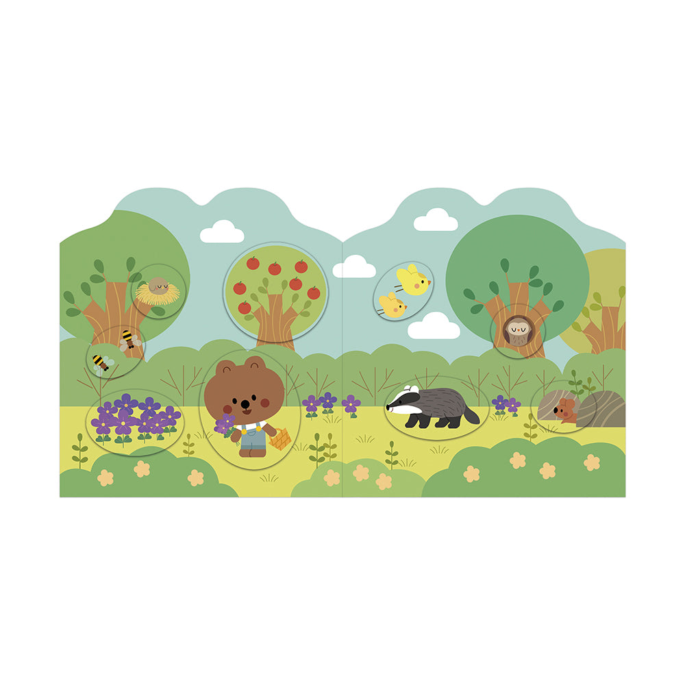 Cahier de stickers et décors la forêt