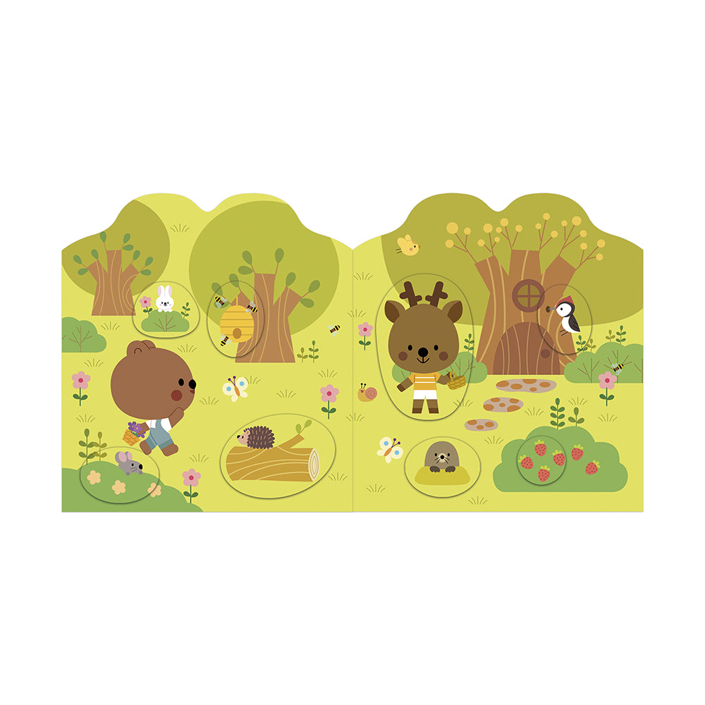 Cahier de stickers et décors la forêt