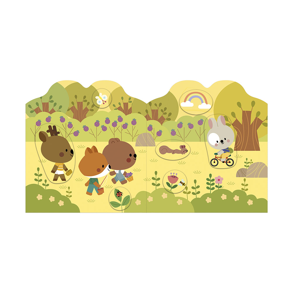 Cahier de stickers et décors la forêt