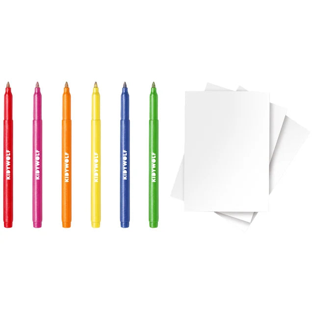 KIDYDRAW KIT – Stylos pailletés – Kidywolf
