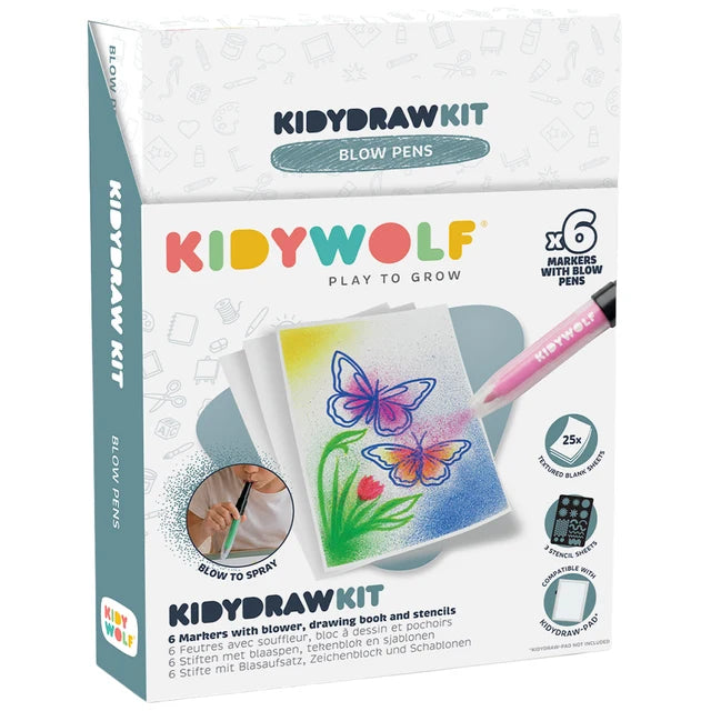KIDYDRAW KIT – Stylos à air – Kidywolf