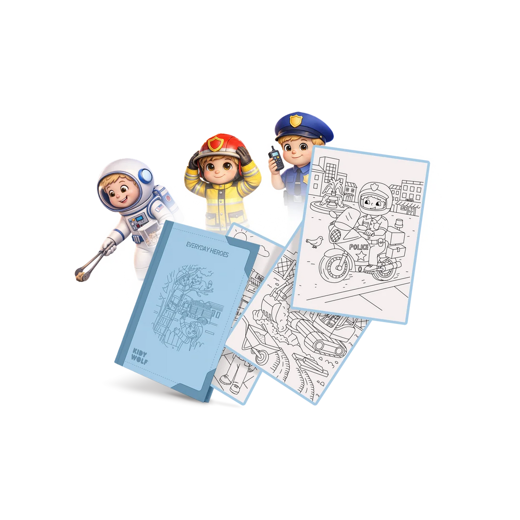 Recharge KIDYDRAW-PAD – Héros du quotidien – Kidywolf
