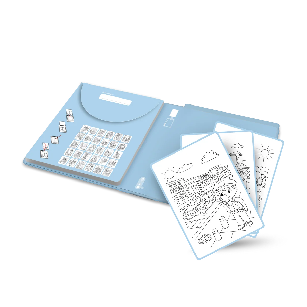 Recharge KIDYDRAW-PAD – Héros du quotidien – Kidywolf