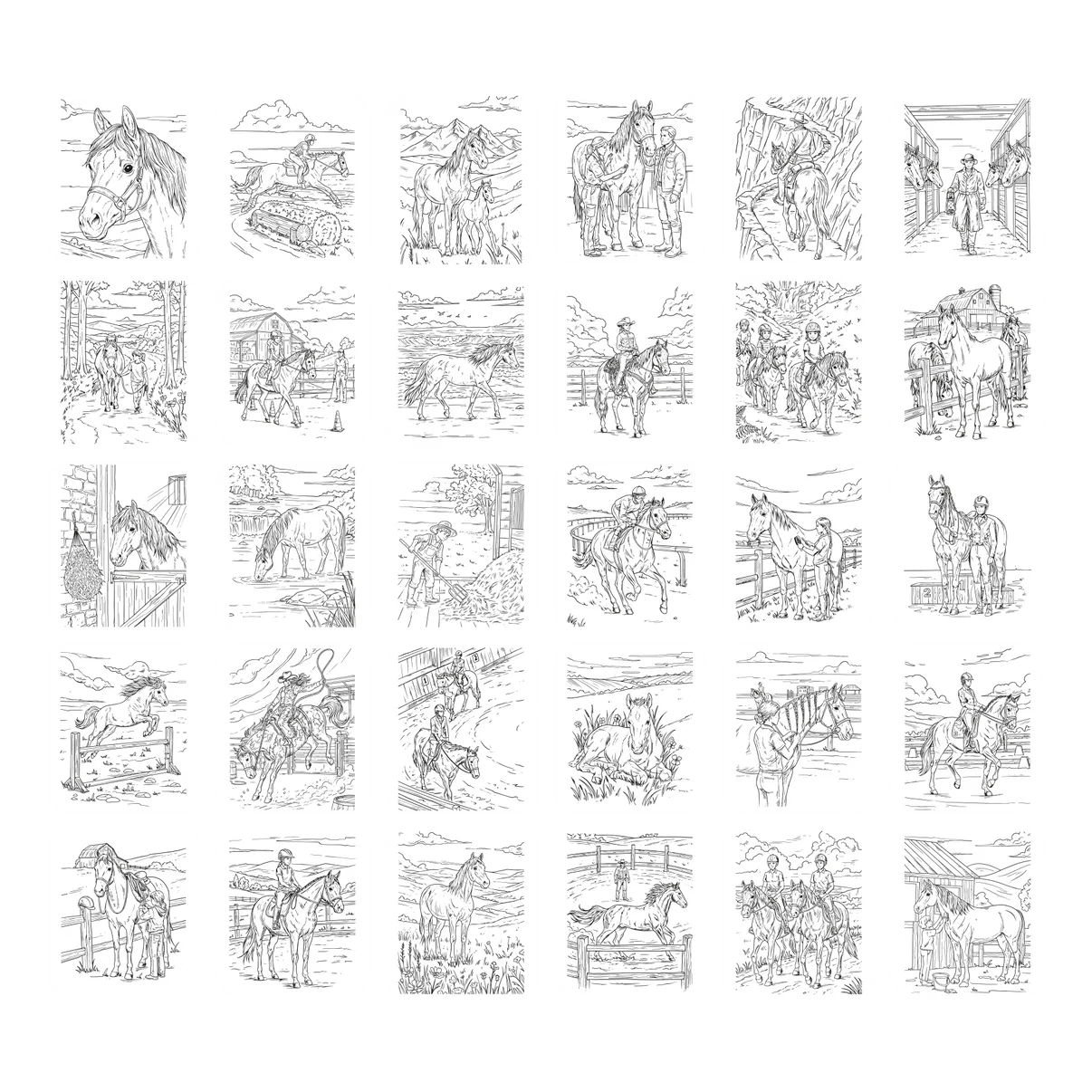 Recharge KIDYDRAW-PAD – Chevaux – Kidywolf