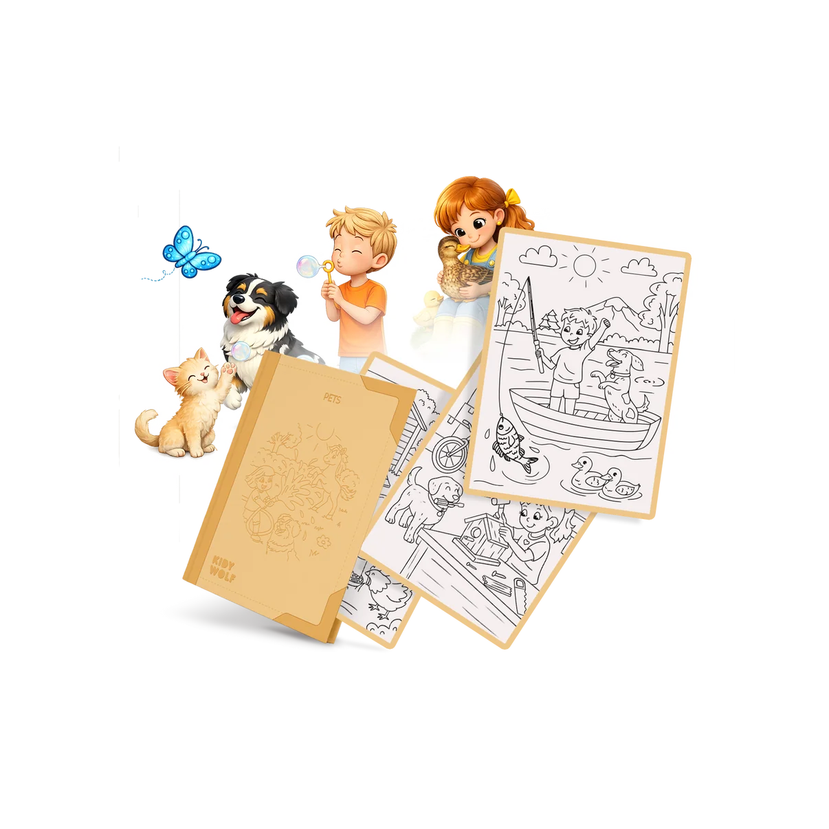 Recharge KIDYDRAW-PAD – Animaux de compagnie – Kidywolf
