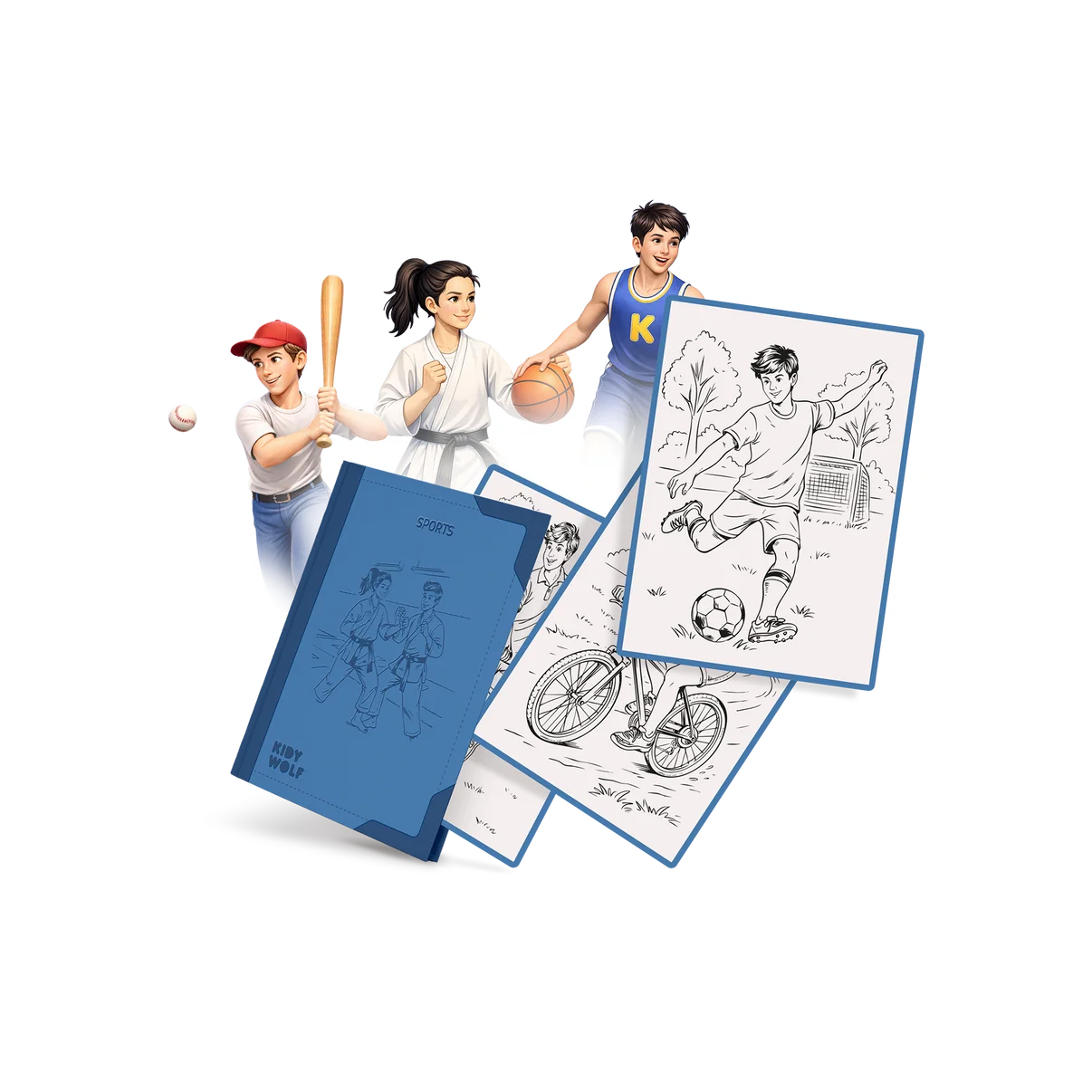 Recharge KIDYDRAW-PAD – Sport – Kidywolf