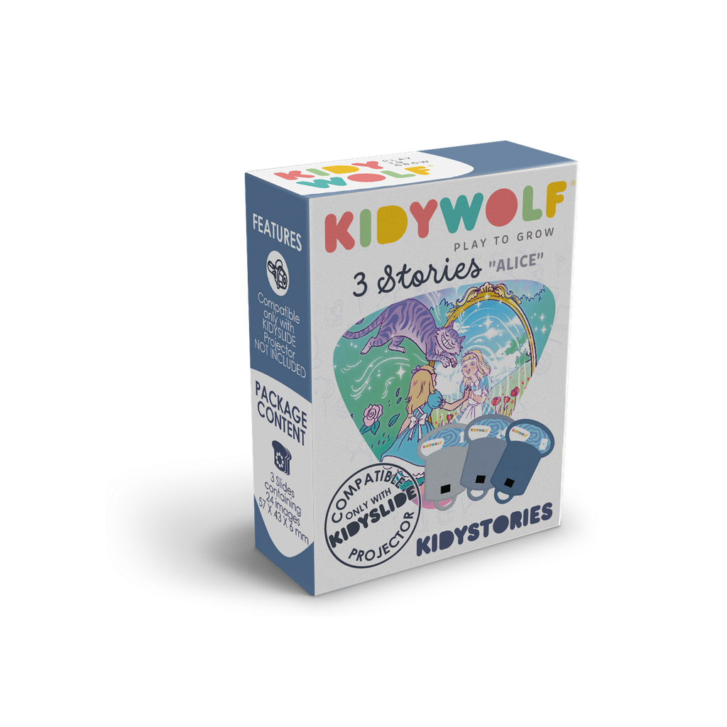 KIDYSTORIES 3 histoires Alice au pays des merveilles pour KIDYSLIDE